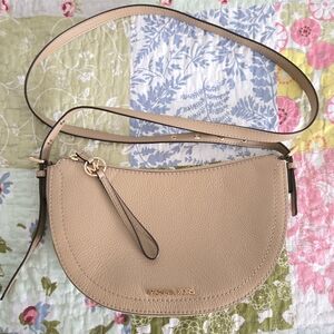 Michael Kors Tan Leather Crossbody Bag